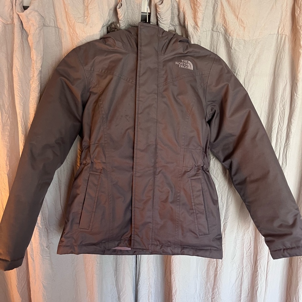 The North Face Taupe and Lavender Jacket